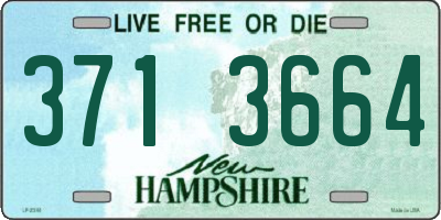 NH license plate 3713664