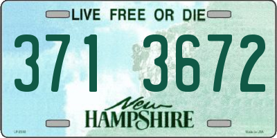 NH license plate 3713672
