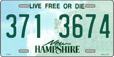 NH license plate 3713674