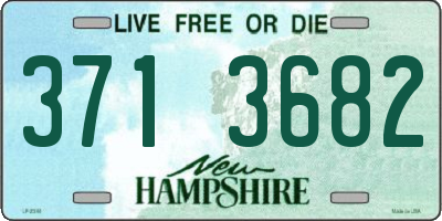 NH license plate 3713682