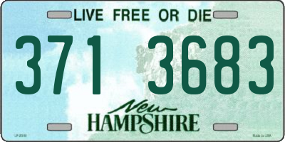 NH license plate 3713683