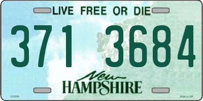NH license plate 3713684