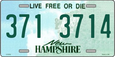 NH license plate 3713714