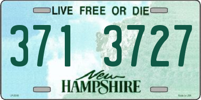 NH license plate 3713727