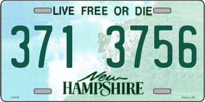 NH license plate 3713756