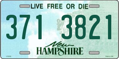 NH license plate 3713821