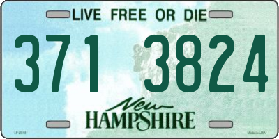 NH license plate 3713824