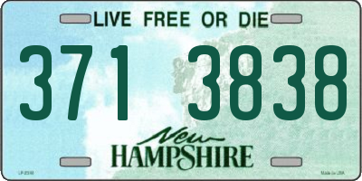 NH license plate 3713838