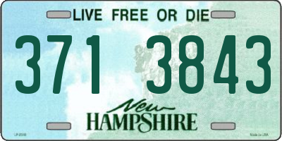NH license plate 3713843