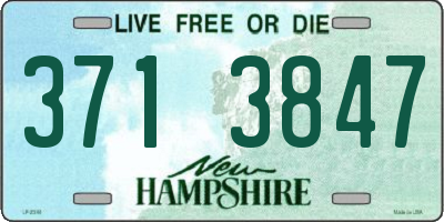NH license plate 3713847