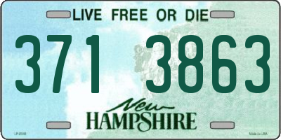 NH license plate 3713863