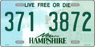 NH license plate 3713872