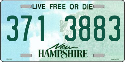 NH license plate 3713883