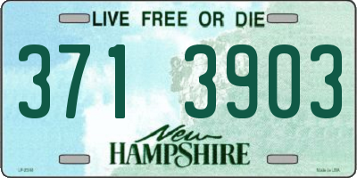 NH license plate 3713903