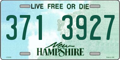 NH license plate 3713927