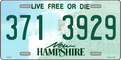 NH license plate 3713929