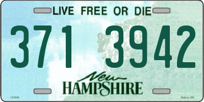 NH license plate 3713942