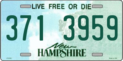 NH license plate 3713959