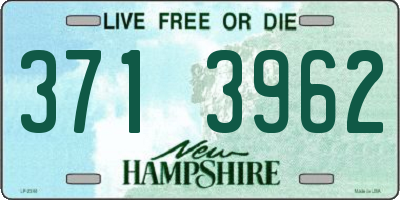 NH license plate 3713962