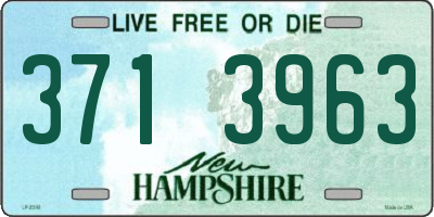NH license plate 3713963