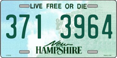NH license plate 3713964