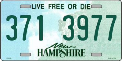 NH license plate 3713977