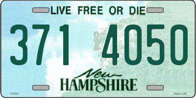 NH license plate 3714050