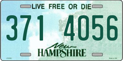 NH license plate 3714056