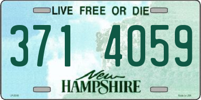 NH license plate 3714059