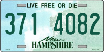 NH license plate 3714082