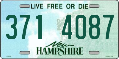 NH license plate 3714087