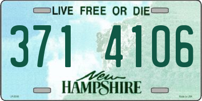 NH license plate 3714106