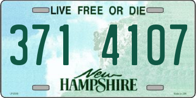 NH license plate 3714107
