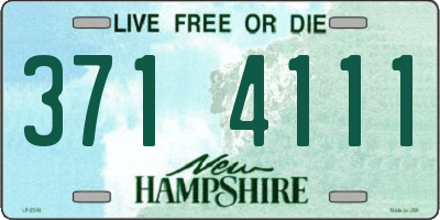 NH license plate 3714111
