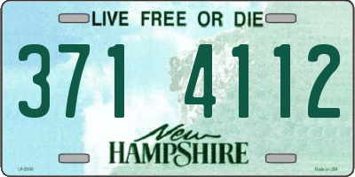 NH license plate 3714112