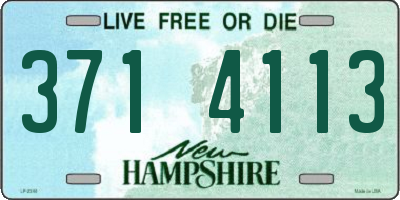 NH license plate 3714113
