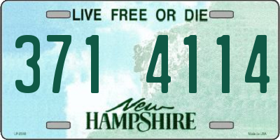 NH license plate 3714114