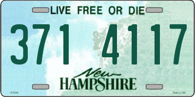 NH license plate 3714117