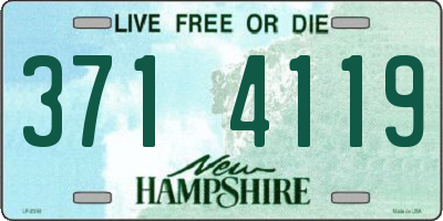 NH license plate 3714119