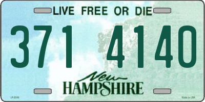 NH license plate 3714140