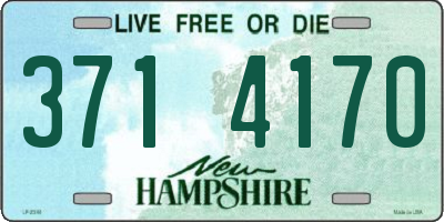 NH license plate 3714170