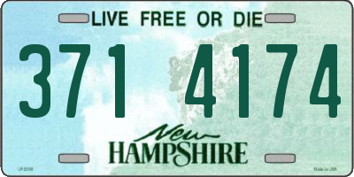 NH license plate 3714174
