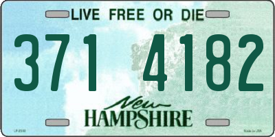 NH license plate 3714182