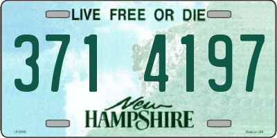 NH license plate 3714197