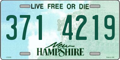 NH license plate 3714219