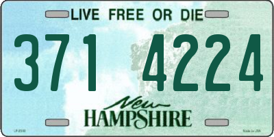 NH license plate 3714224