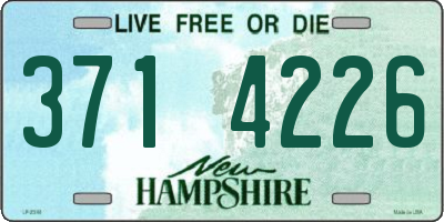NH license plate 3714226