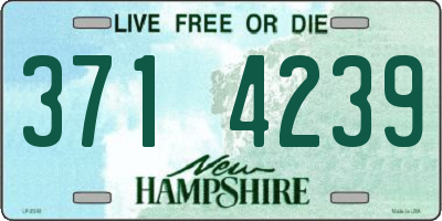 NH license plate 3714239