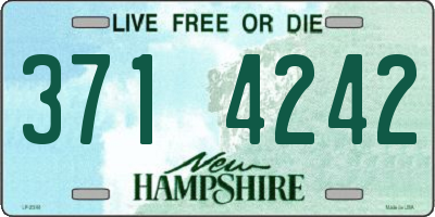 NH license plate 3714242