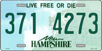 NH license plate 3714273